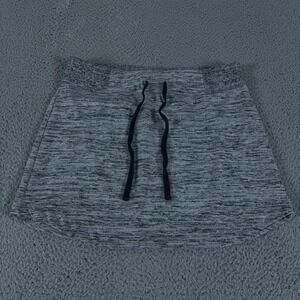 Athleta Skirt Womens Small Gray Downplay Heathered Knit Terry Tennis Curved Mini